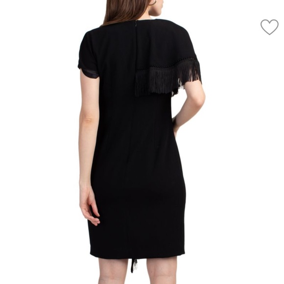 Trina Turk Fringe Night Dress Size 8 Black - Picture 6 of 6